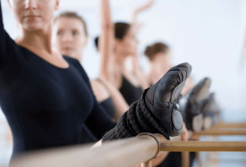 alongamento para bailarinos de ballet