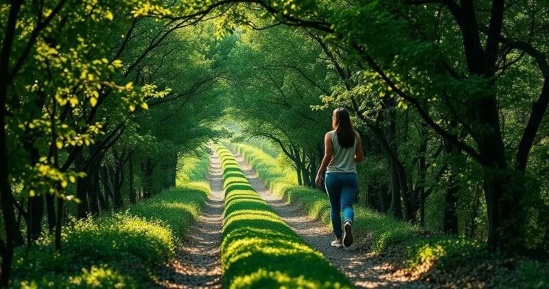 caminhada meditativa