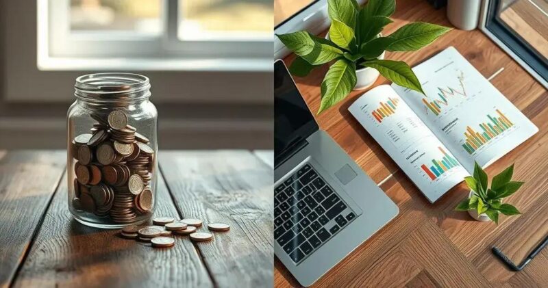 diferença entre poupar e investir