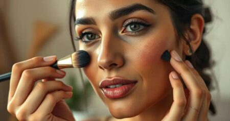 maquiagem para cicatrizes de acne