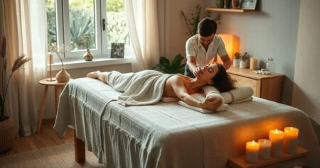 massagem relaxante em casa