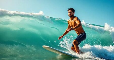 como ficar em pé na prancha de surf