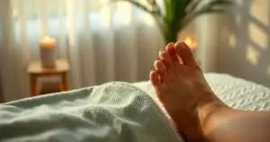 massagem nos pés relaxante